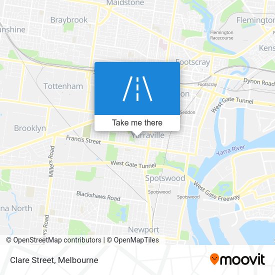 Clare Street map