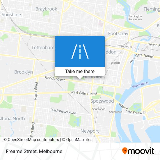 Freame Street map