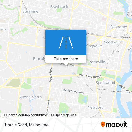 Hardie Road map