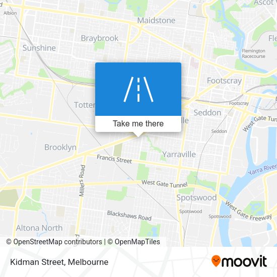 Kidman Street map