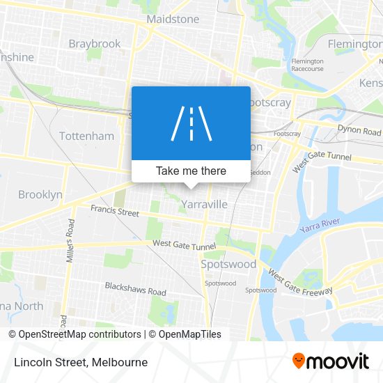 Lincoln Street map