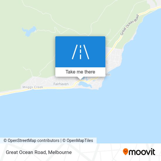 Great Ocean Road map