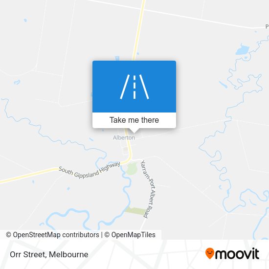 Orr Street map