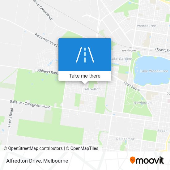 Alfredton Drive map