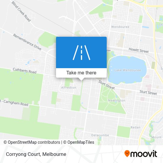Corryong Court map