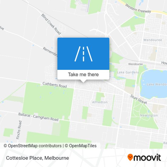 Cottesloe Place map