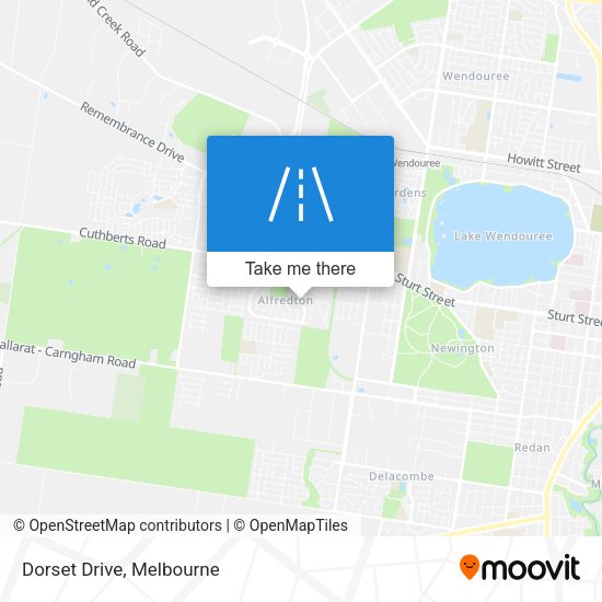 Dorset Drive map