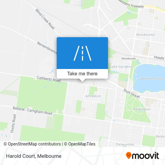 Harold Court map