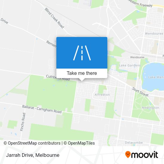 Jarrah Drive map
