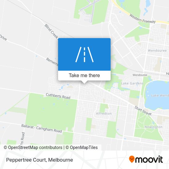 Peppertree Court map