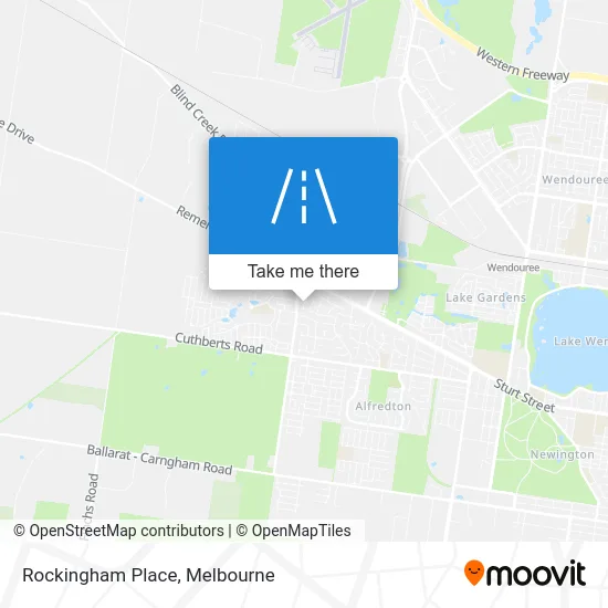 Mapa Rockingham Place