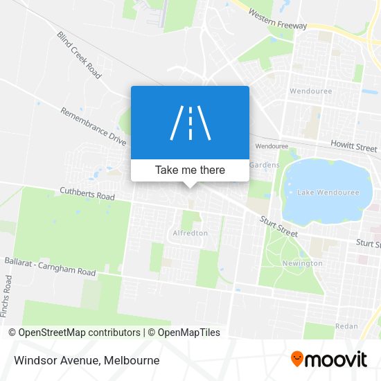 Windsor Avenue map