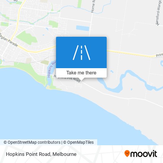 Hopkins Point Road map