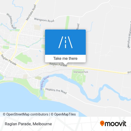 Raglan Parade map
