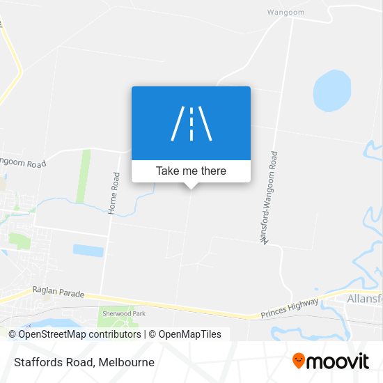 Staffords Road map