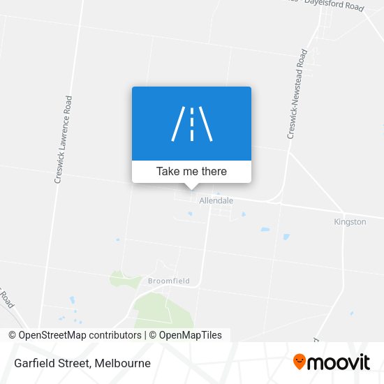 Garfield Street map