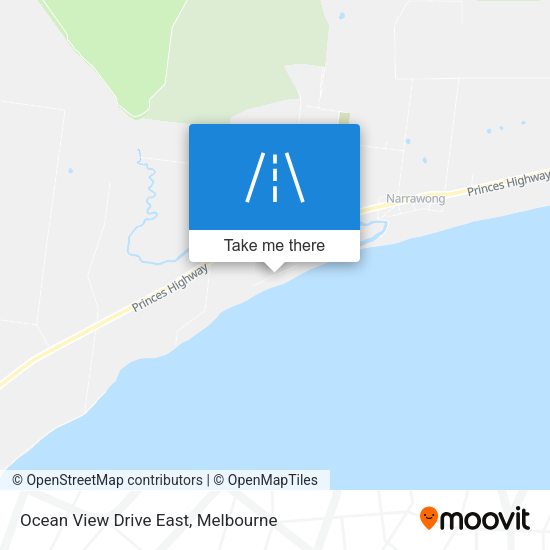 Ocean View Drive East map