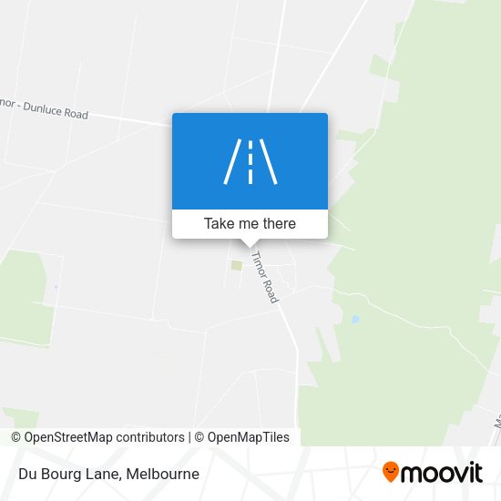 Du Bourg Lane map