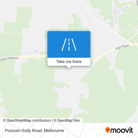 Possum Gully Road map