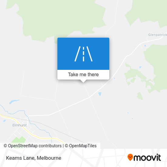 Keams Lane map