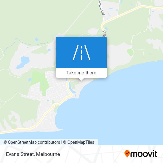 Evans Street map