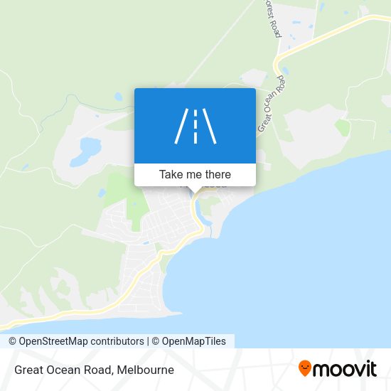 Great Ocean Road map