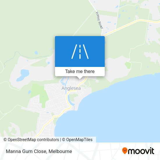 Manna Gum Close map