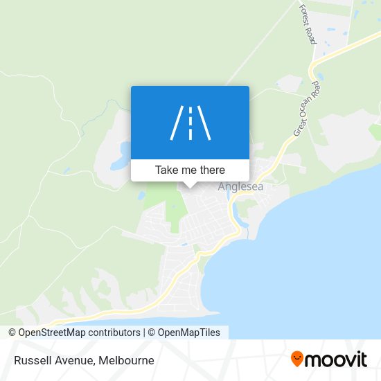 Russell Avenue map
