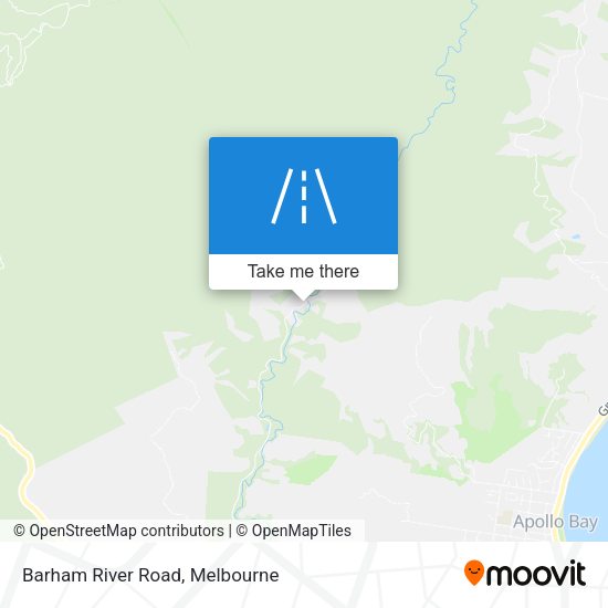 Barham River Road map