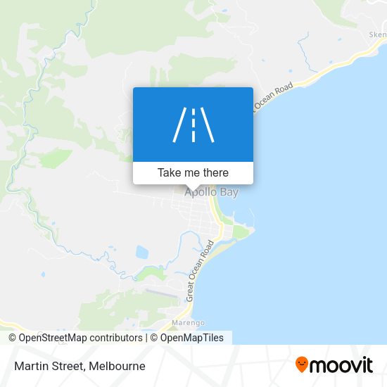 Martin Street map