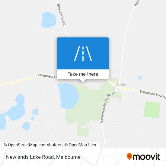 Newlands Lake Road map
