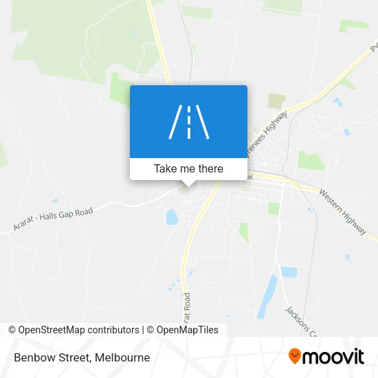 Mapa Benbow Street