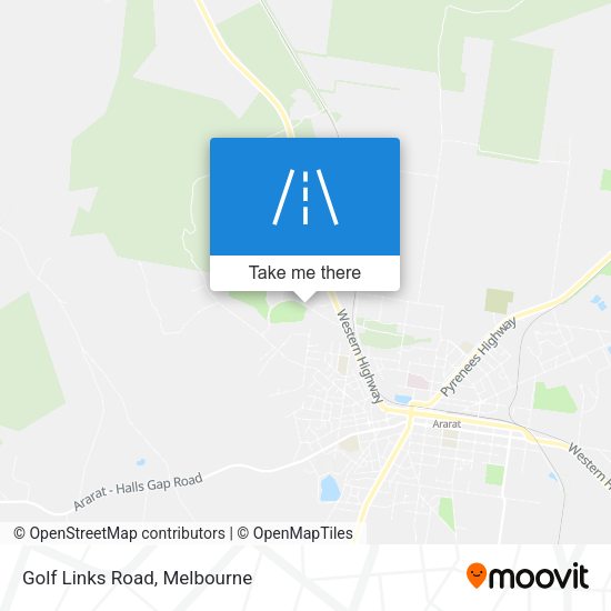 Golf Links Road map