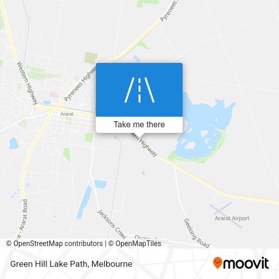 Green Hill Lake Path map