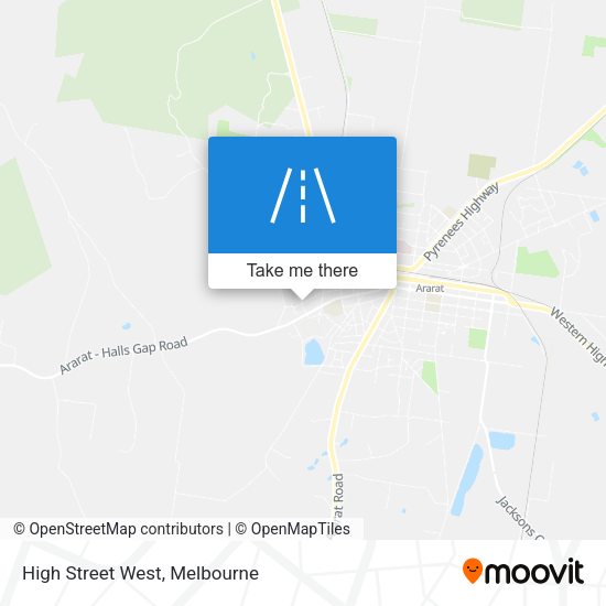 High Street West map