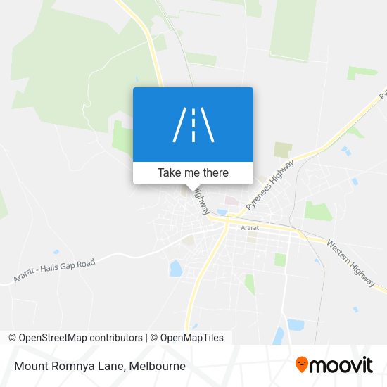 Mount Romnya Lane map