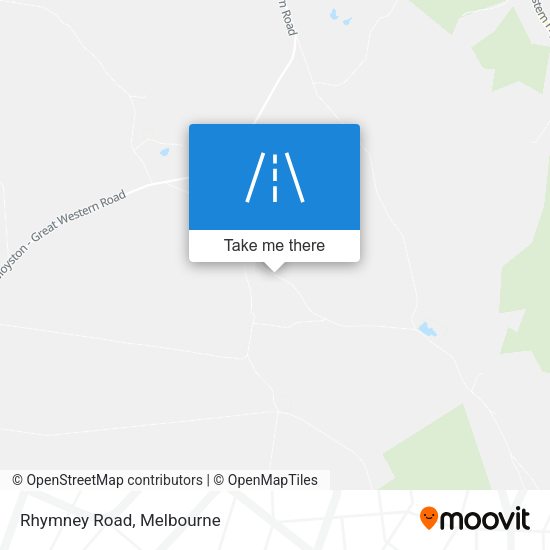 Rhymney Road map