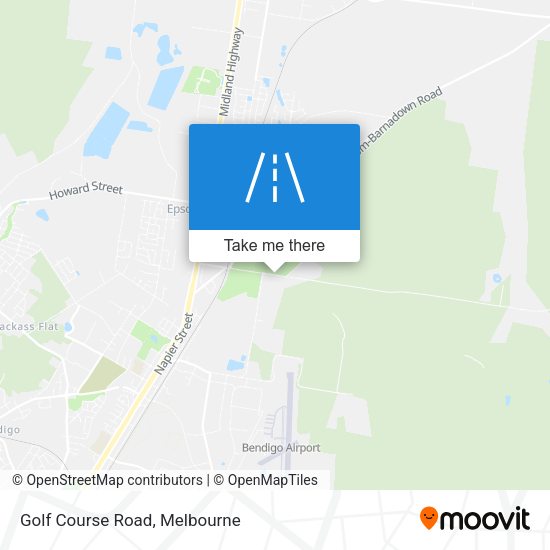 Golf Course Road map