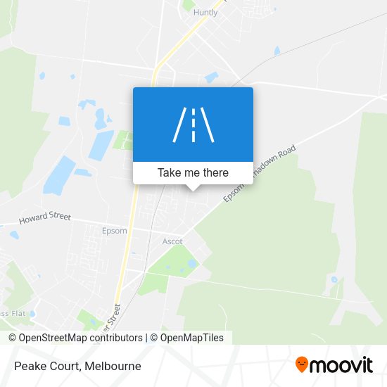 Peake Court map