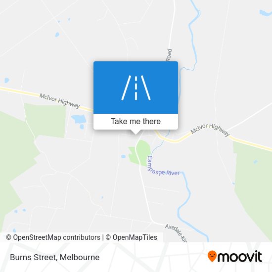 Burns Street map