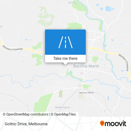 Gothic Drive map