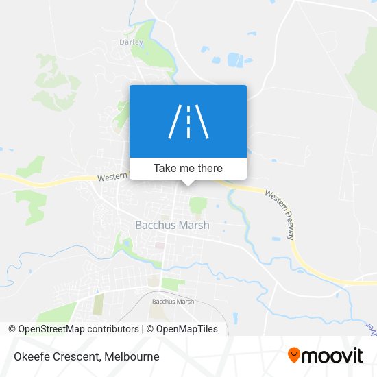 Okeefe Crescent map