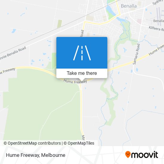 Hume Freeway map