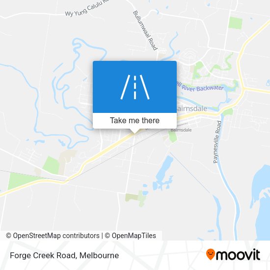 Forge Creek Road map