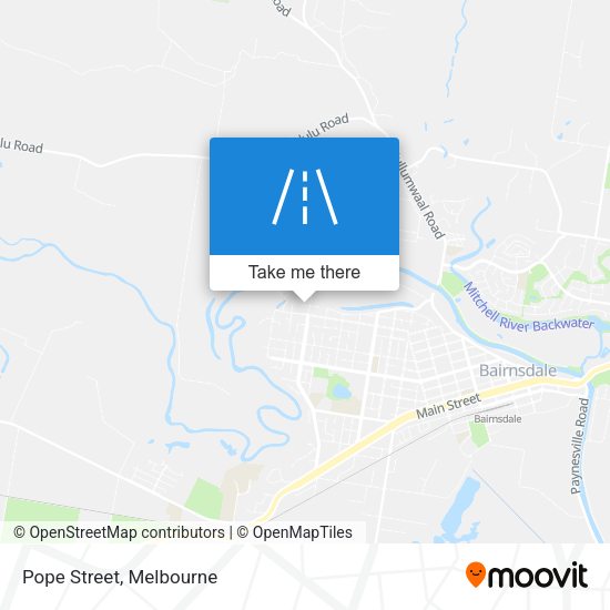 Pope Street map