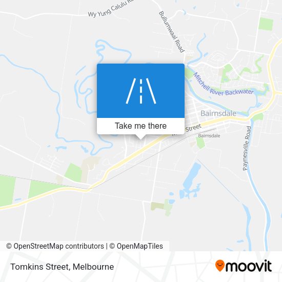 Tomkins Street map