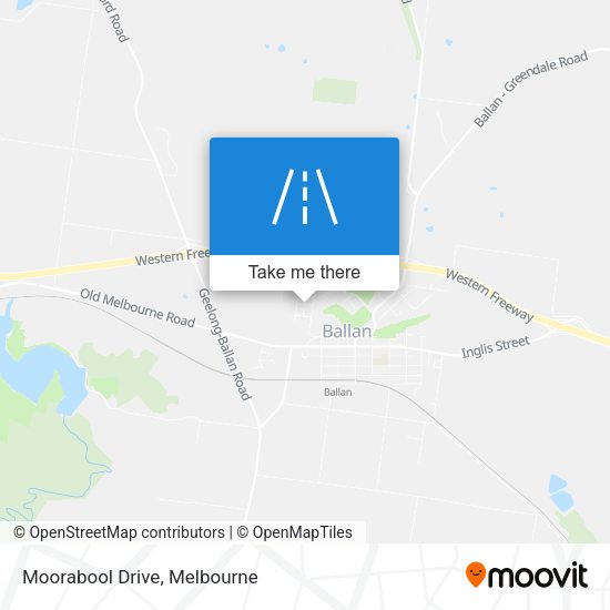 Moorabool Drive map