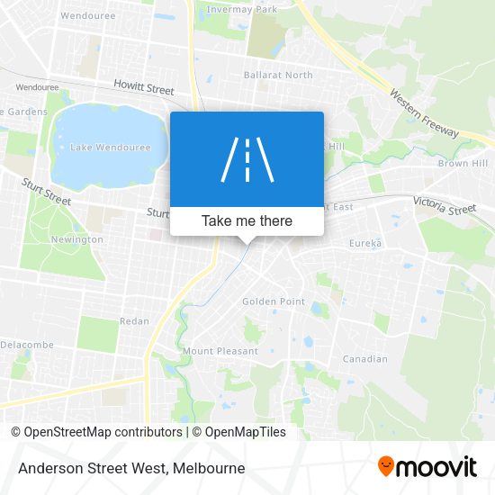 Anderson Street West map