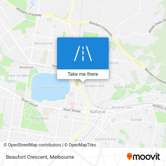 Beaufort Crescent map