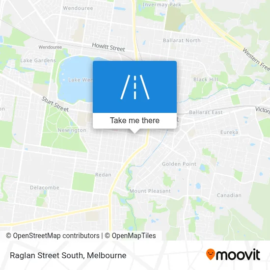 Mapa Raglan Street South